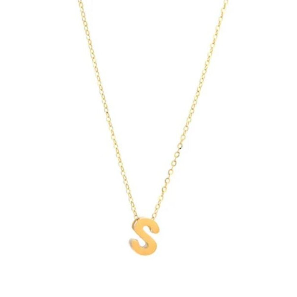 14K GOLD S INITIAL NECKLACE